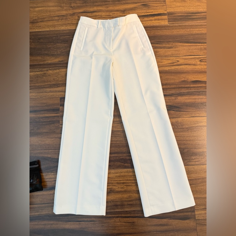 Zara Cream Wide-Leg Pants